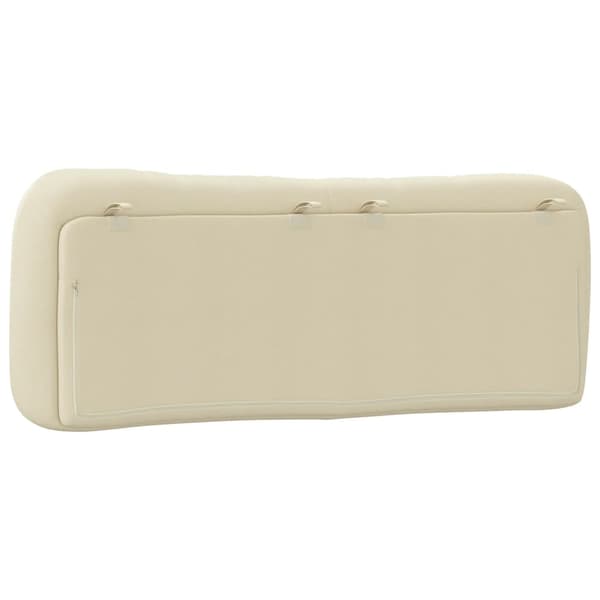 Headboard Cushion "Hvar" Cream 120 cm Fabric