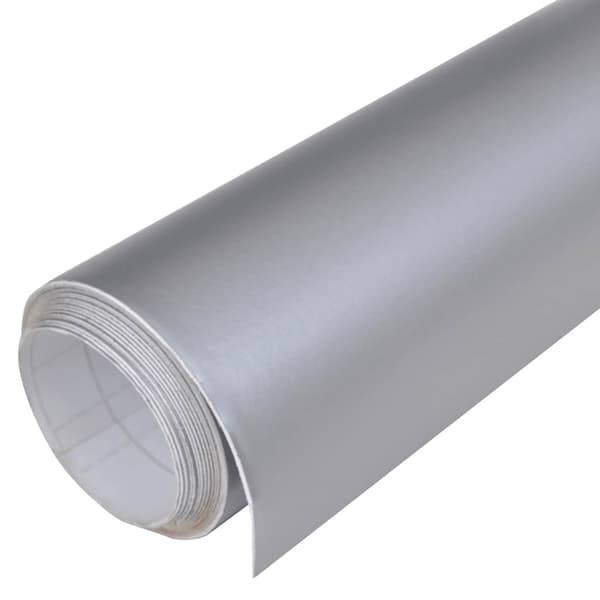 Bilfoliering 2 st matt silver 100x150 cm+50x150 cm