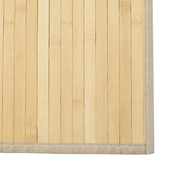 Matta rektangulär ljus naturlig 100x200 cm bambu