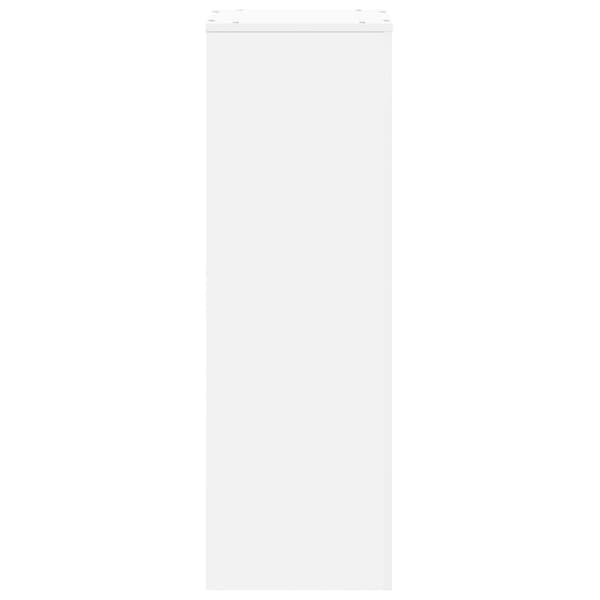 Växtställ vit 33x33x100 cm konstruerat trä