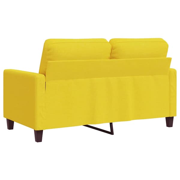 2-sitssoffa ljusggul 120 cm tyg