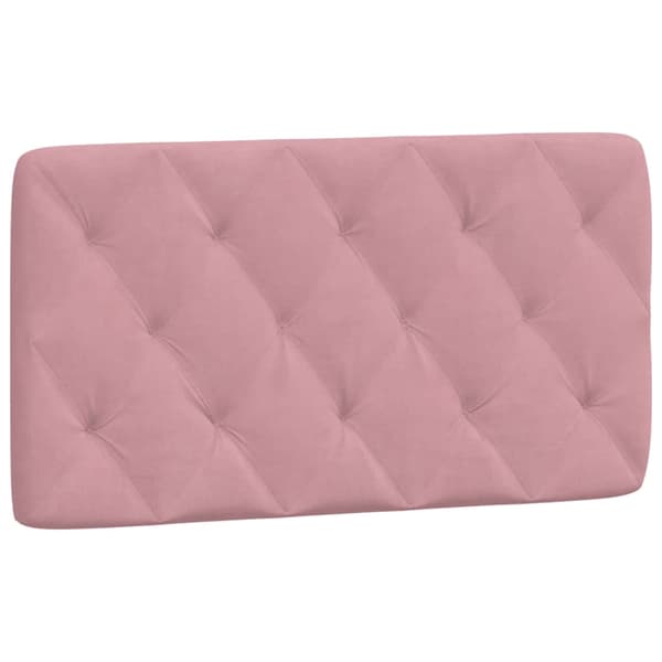 Bed with Mattress Pink 100x200 cm Velvet