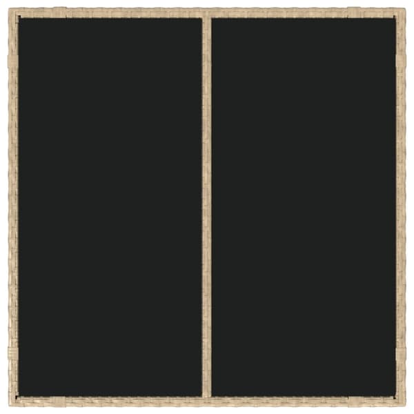 Trädgårdsmöbelset 5 pcs Beige konstrotting