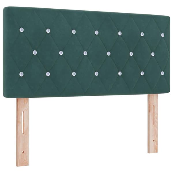 Huvudgavel Mörkgrön 100 cm Sammet