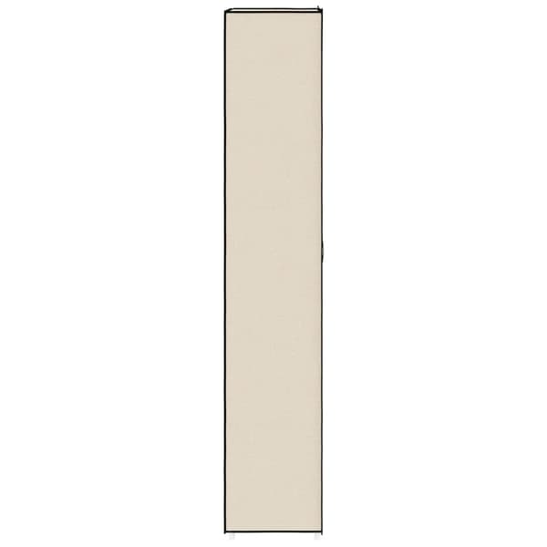 Skoskåp Grädde 60x30x166 cm tyg