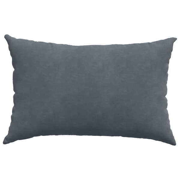 Sofakuddar 2 st Mörkgrå 60 x 40 cm Kordread tyg