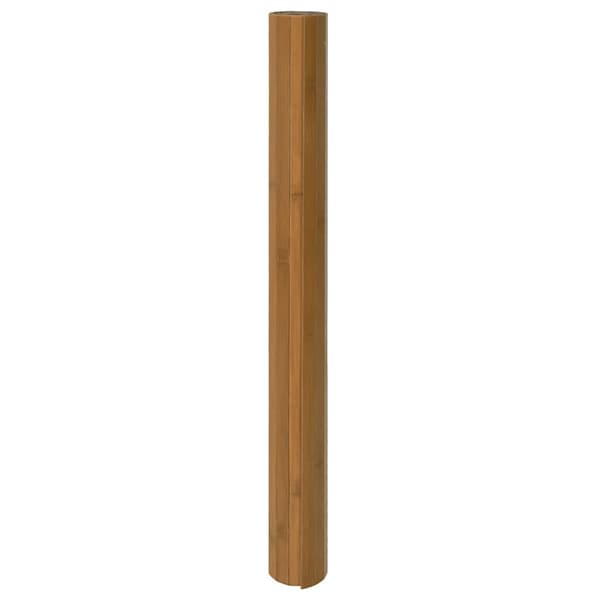 Matta rektangulär brun 100x300 cm bambu