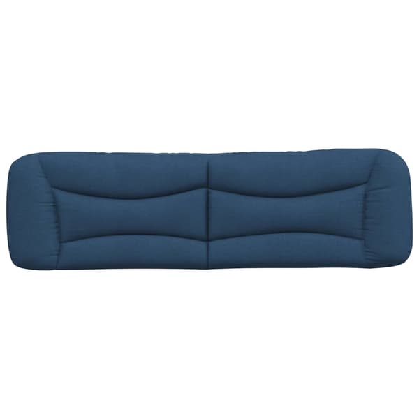 Headboard Cushion "Hvar" Blue 180 cm Fabric