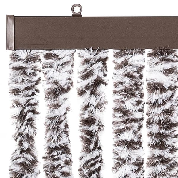 Insektsdraperi brun och beige 100x220 cm chenille