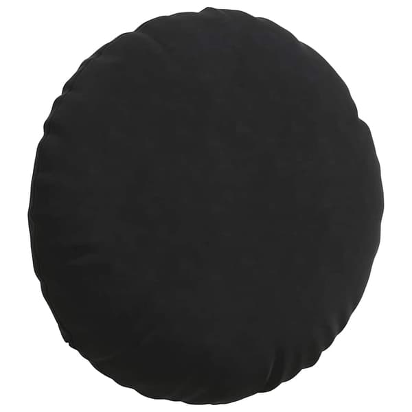 Sittkuddar 2 pcs Svart Ø60 x 21 cm Sammet