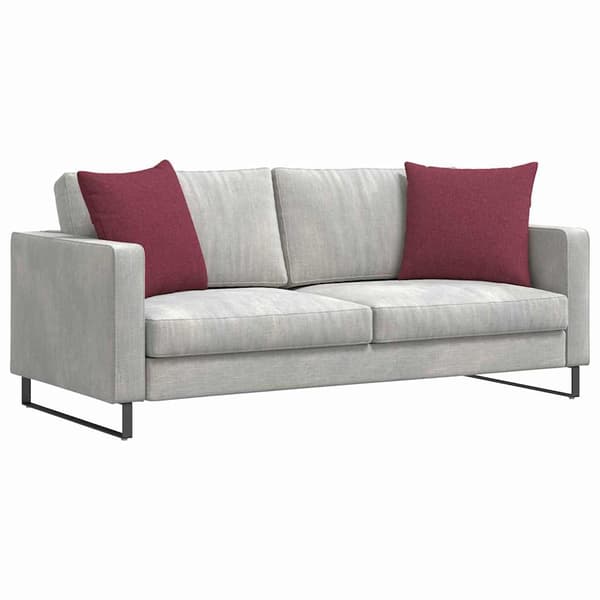 Sofakuddar 2 pcs Vinröd 50 x 50 cm tyg
