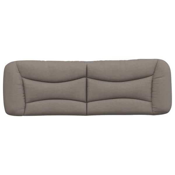 Headboard Cushion "Hvar" Taupe 160 cm Fabric