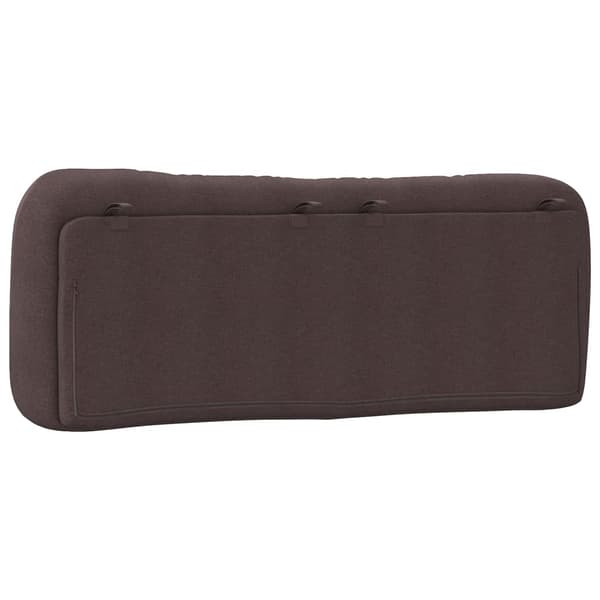 Headboard Cushion "Hvar" Dark Brown 140 cm Fabric