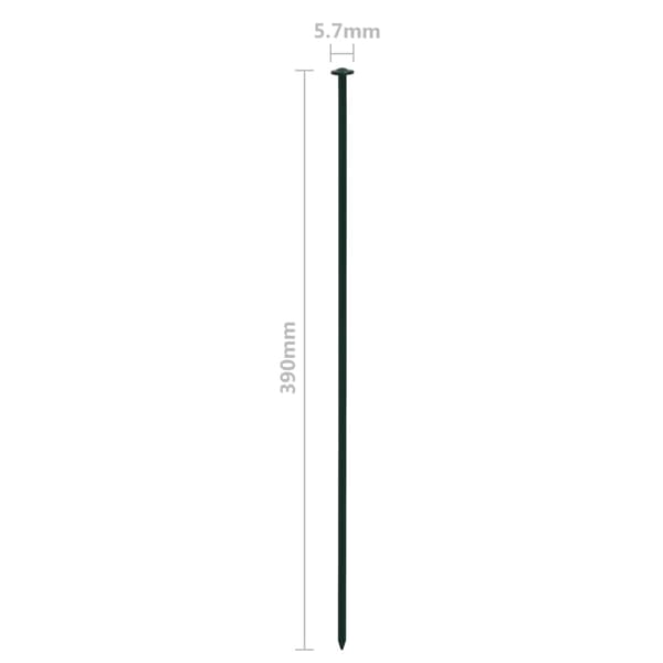 Staket båge 77,3x26 cm grön