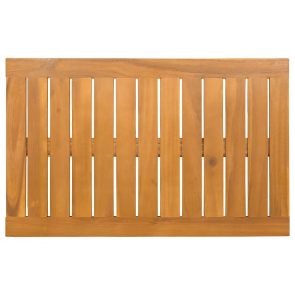 Badmatta Enfärgad Brun 80 x 50 cm trä