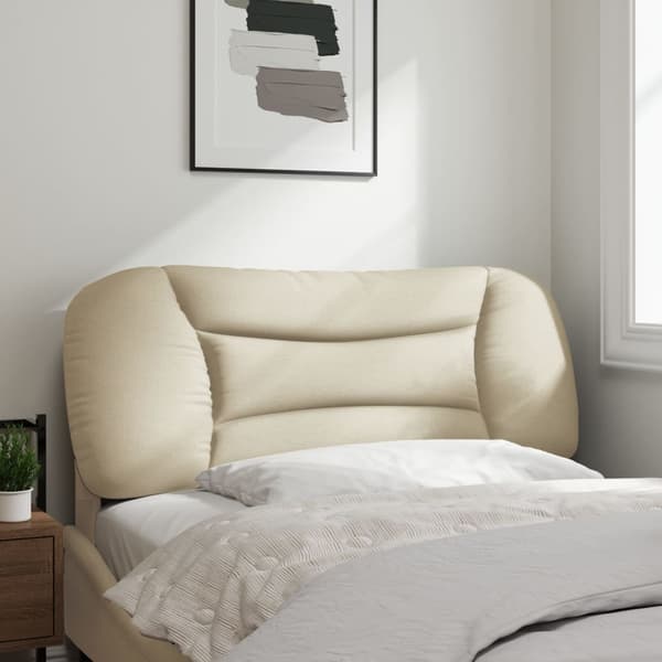 Headboard Cushion "Hvar" Cream 100 cm Fabric