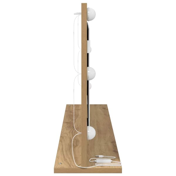 Smink Spegel Artisan Ek 100 x 45 x 18 cm Rektangulär