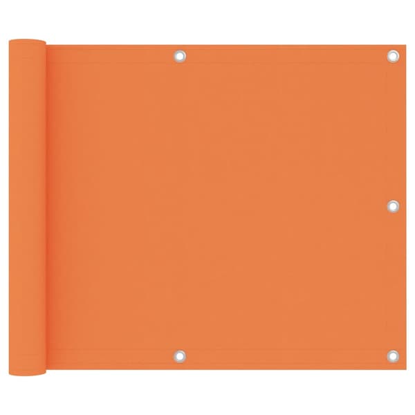 Balkongskärm orange 75x500 cm oxfordtyg