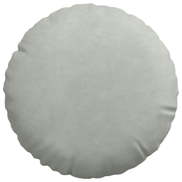 Sittkuddar 2 st Sammet Ljusgrå Ø30 x 13 cm