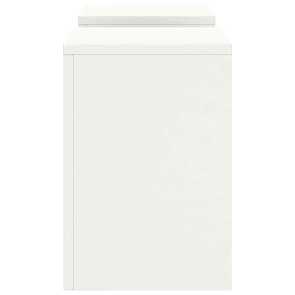 Växtställ 2 pcs Vit 24 x 24 x 35 cm Stål