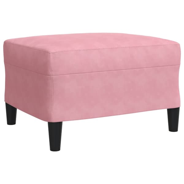Soffgrupp med dynor 3 delar rosa sammet