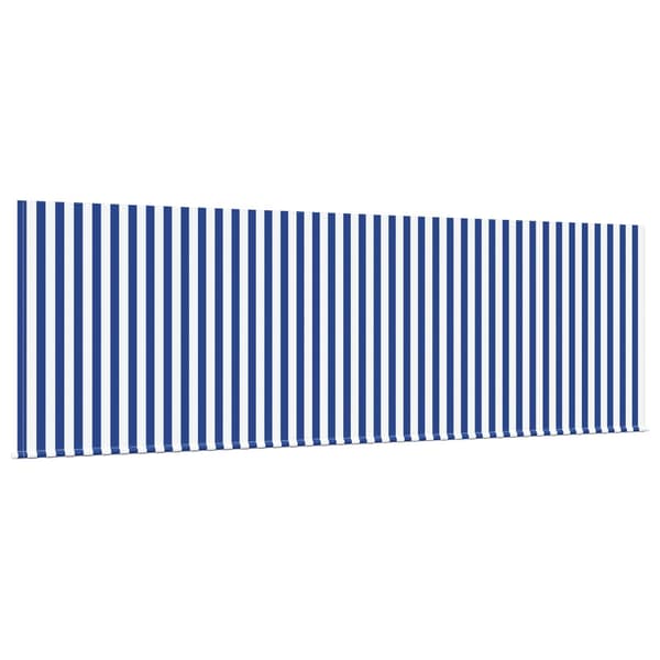 Utfällbar markis Blå och Vit 350 x 200 cm