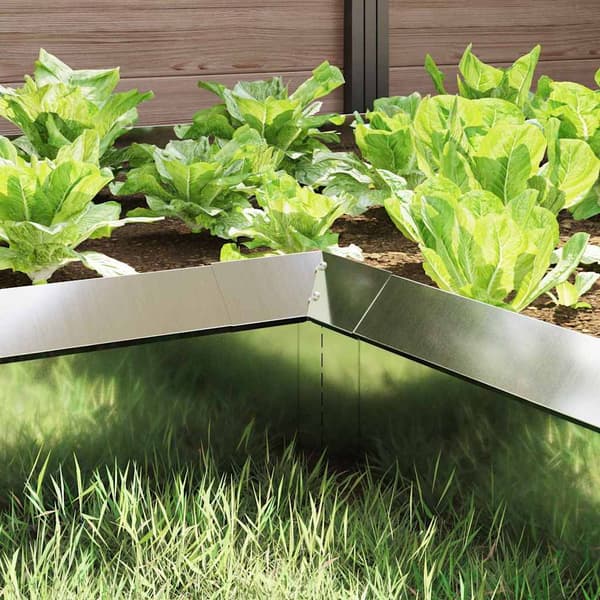 Snigelfence 4 pcs 10 x 10 x 25 cm Galvaniserat Stål Silver