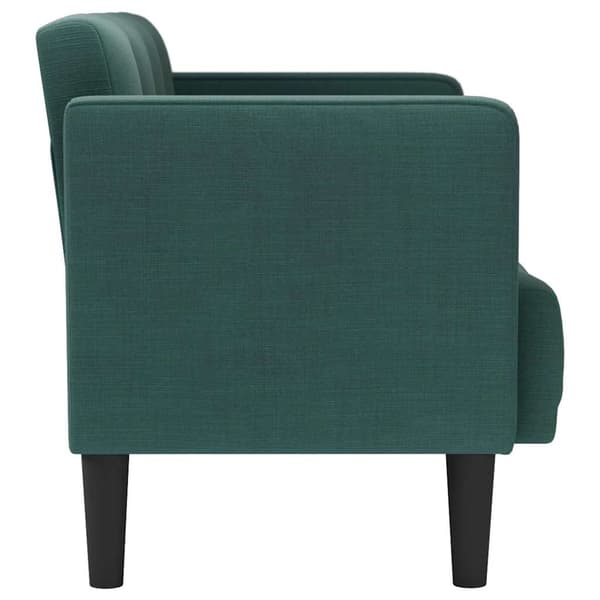 Loveseat soffa mörkgrön 111 cm tyg