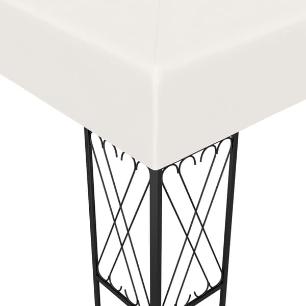 Paviljong 3x3 m gräddvit tyg