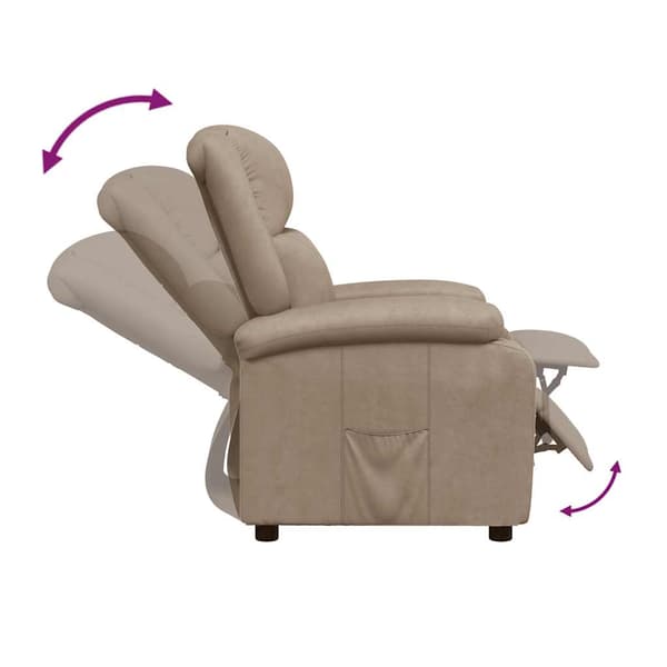 Reclinerfåtölj cappuccino konstläder