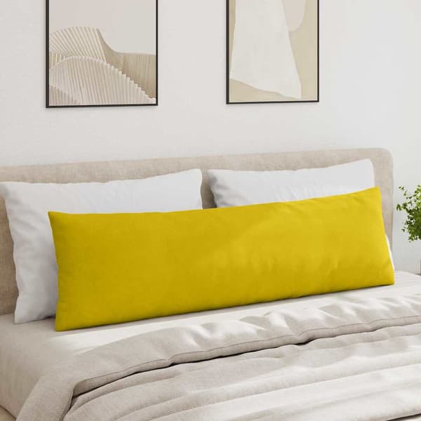 Sofakuddar 2 pcs Gul 145 x 40 cm Kordread tyg