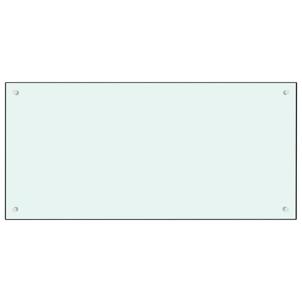 Stänkskydd mjölkfärgad 100x50 cm härdat glas