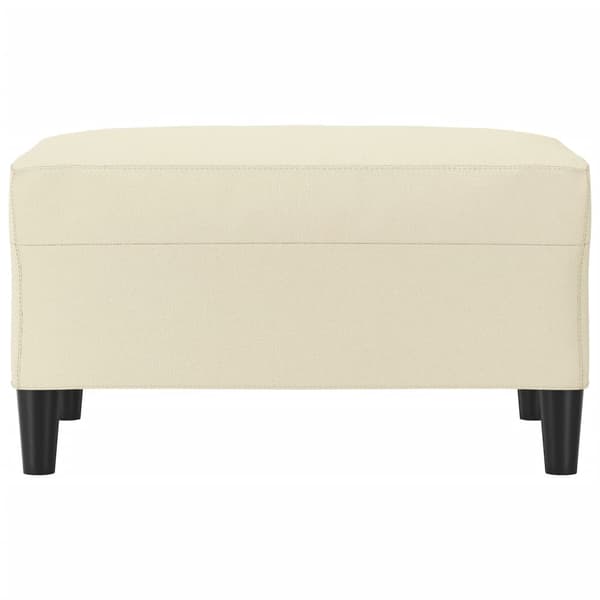 Fotpall gräddvit 70x55x41 cm konstläder
