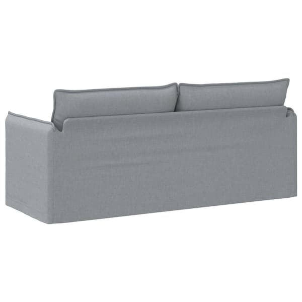Soffa Ljusgrå 196 x 82 x 85 cm tyg