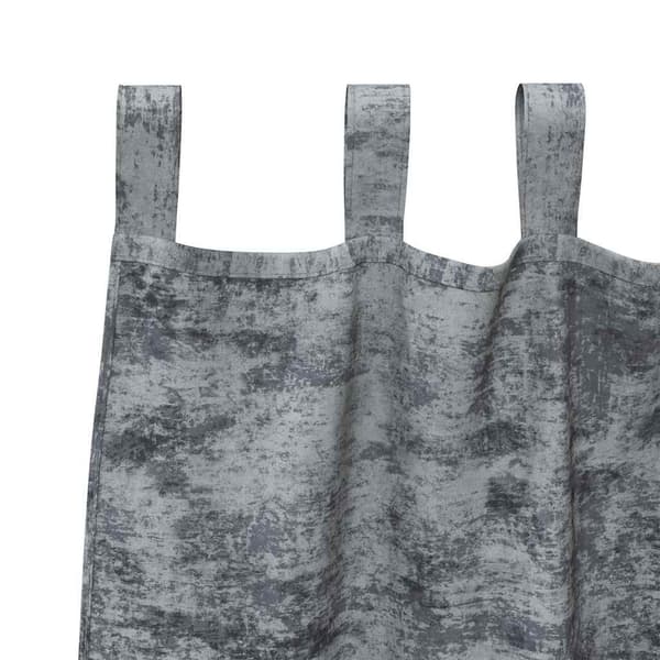 Sammetsgardiner 2 pcs Silvergrå 260 x 140 cm Sammet