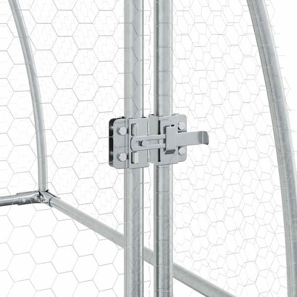 Hönsbur silver 100x105x120 cm galvaniserat stål
