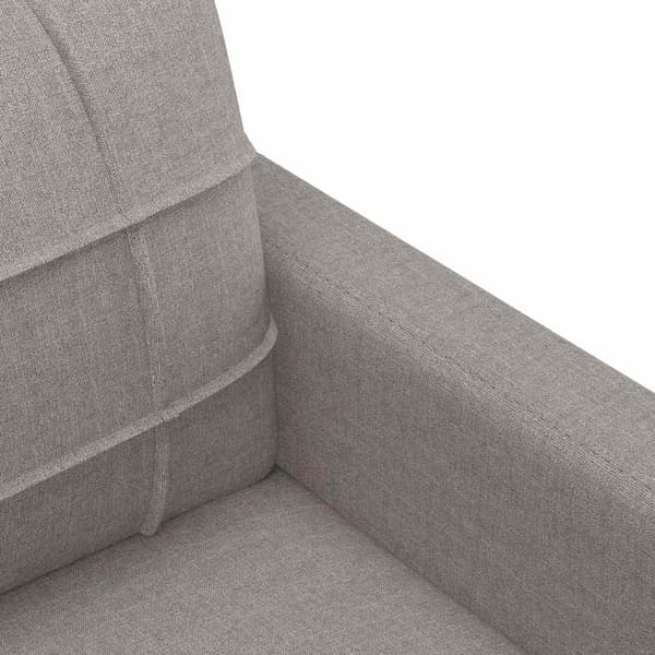 3-sitssoffa taupe 180 cm tyg