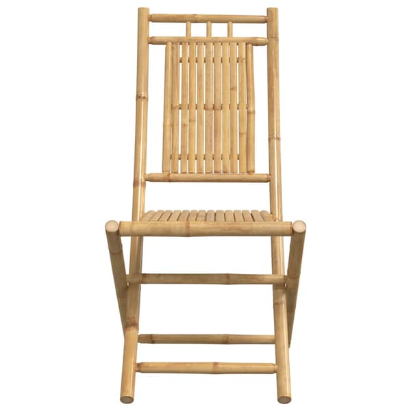 Hopfällbara trädgårdsstolar 6 st 46x66x99 cm bambu