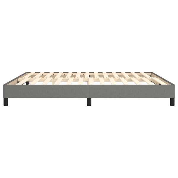 Boxspring-sängram mörkgrå 160x200 cm tyg