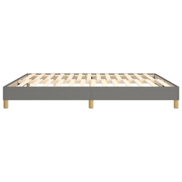 Boxspring-sängram mörkgrå 160x200 cm tyg