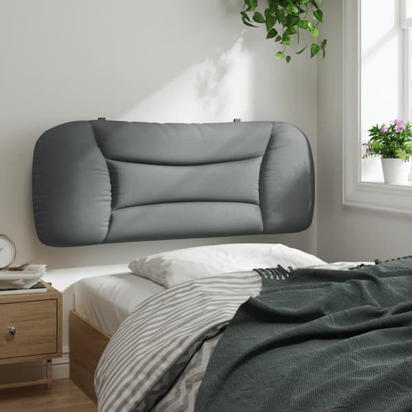 Headboard Cushion "Hvar" Light Grey 100 cm Fabric