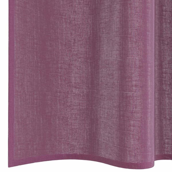 Voile gardiner med stångfickor 2 st lila