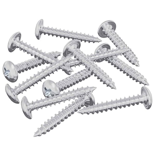 Träskruvar 12 pcs Silver M4 x 25 mm Stål