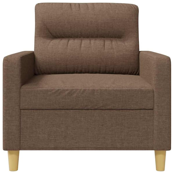 Fåtölj brun 60 cm tyg