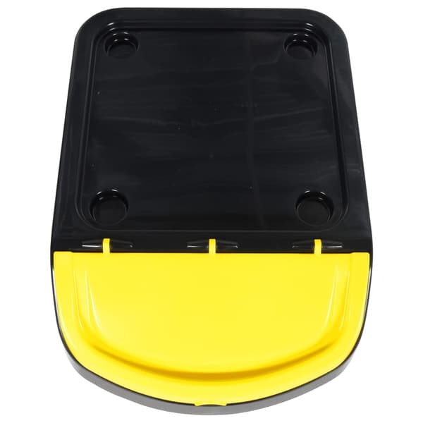 Stapelbara soptunnor med lock 3 st svart PP 120 L