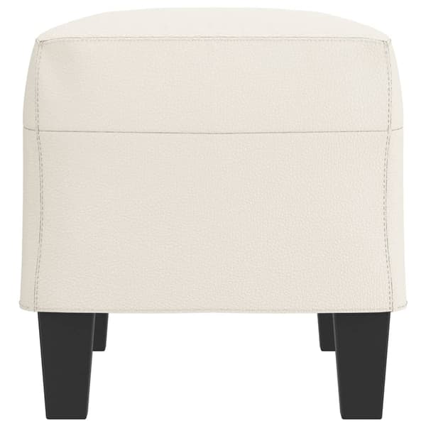 Bänk gräddvit 70x35x41 cm konstläder