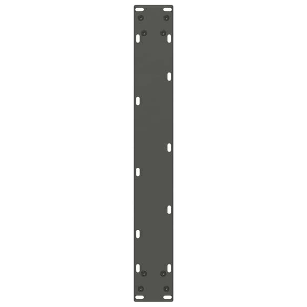 Matbordsben U-formade 2 st antracit 70x(72-73) cm stål