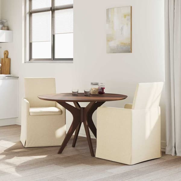 Matstolar 2 pcs Kräm 57 x 67 x 95 cm tyg