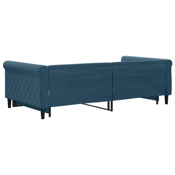 Dagbädd utdragbar blå 100x200 cm sammet