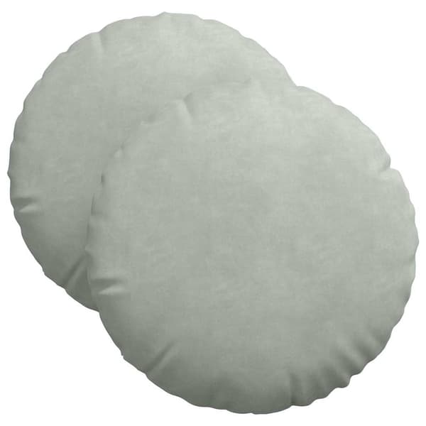 Sittkuddar 2 pcs Ljusgrå Ø 40 x 13 cm Sammet